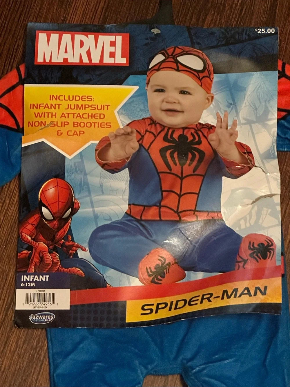 Marvel Spider-Man Infant Costume in red and Blue